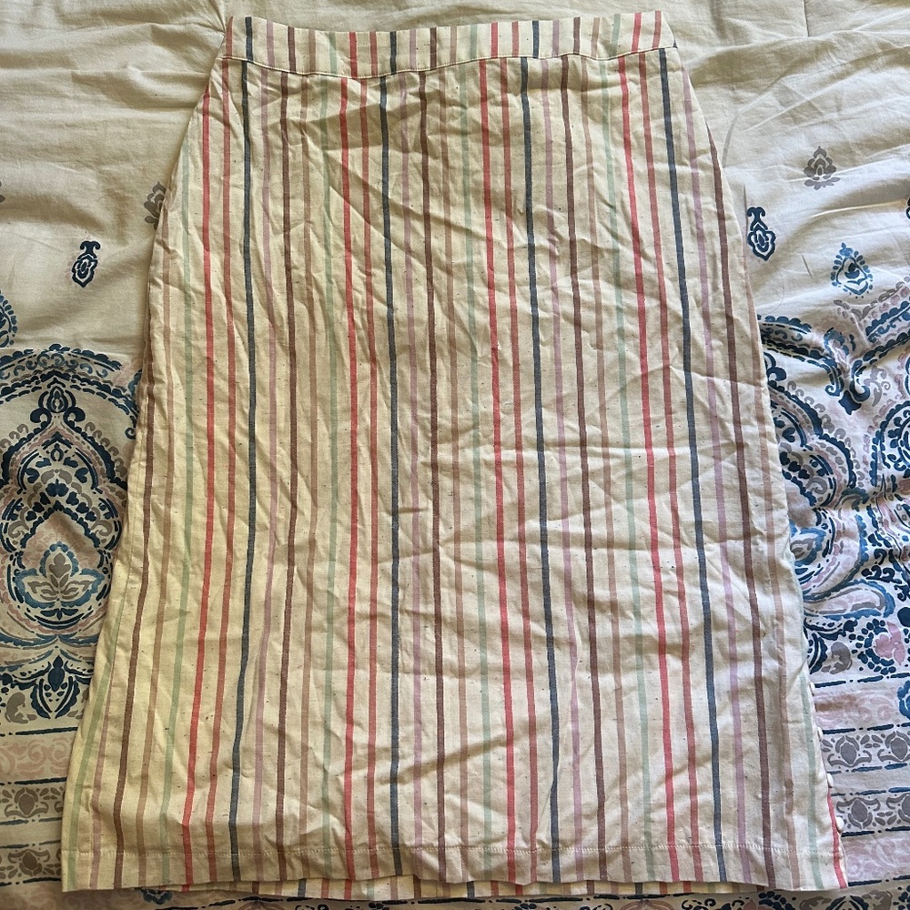 Madewell striped skirt size 8